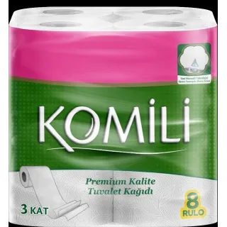 Komili Tuvalet Kagidi 8 Li 8X6 6X1 6 Prix!!! Komili Tuvalet Kagidi 8 Li 8X6 6X1 6 Prix!!!