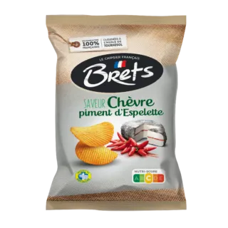 Chips Bretz Chevre Piment D'Espelette Lot De 10X125G