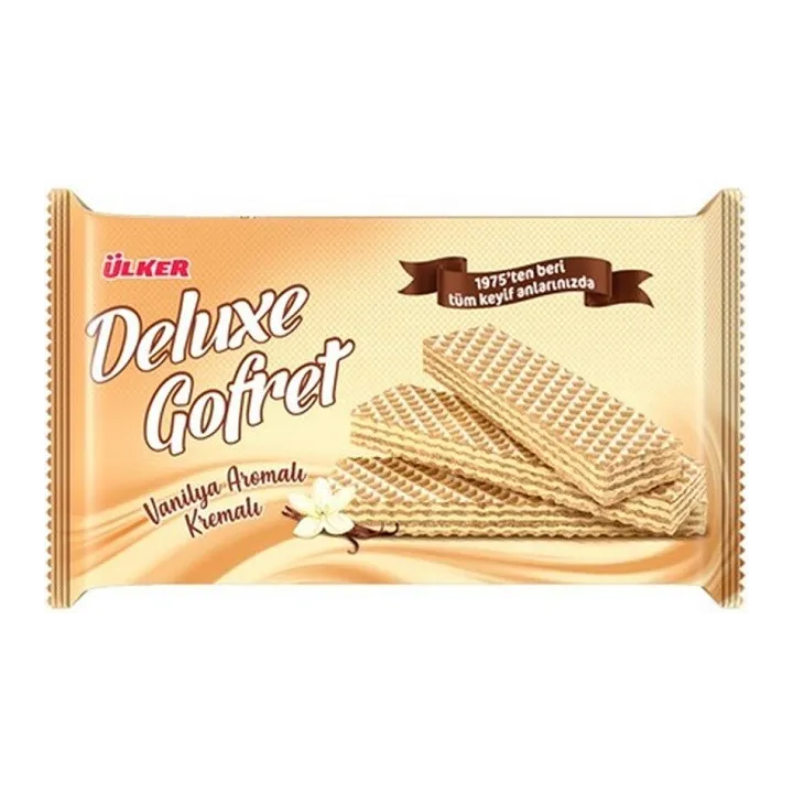 Ulker Deluxe Vanilyali Gofret 220Gr X10