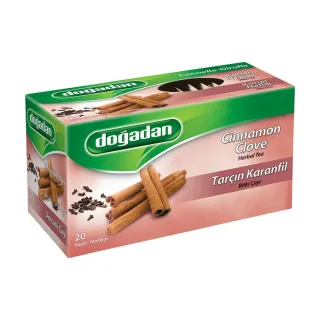 Infusion à la Cannelle et au Clou de Girofle – Doğadan Tarçın Karanfil Karışık Bitki Çayı 12x20 | Tisane turque épicée et réconf