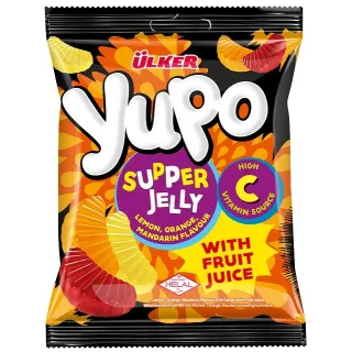 Yupo Bonbons Gelifies Supper Jeli Enrichis En Vitamine C - 64G X 24