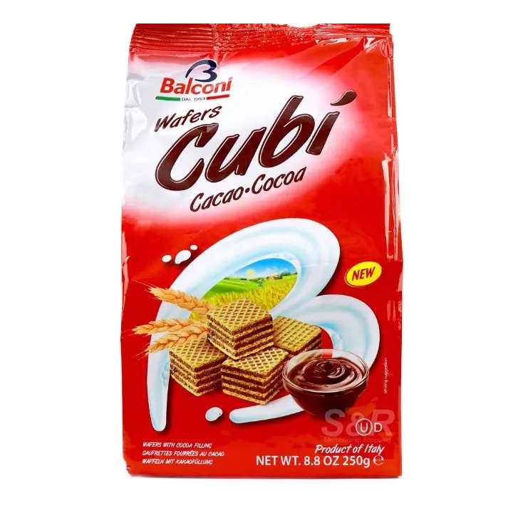Balconi Wafers Cubi Noisette 18X125G