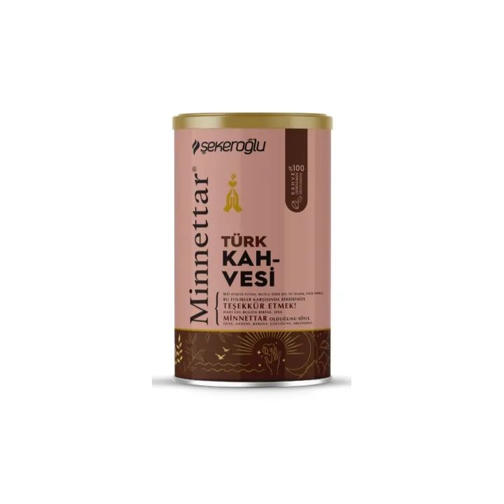Minnettar Turk Kahvesi Teneke Kutu 250Grx12