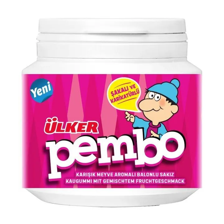 Pembo Sekerli Sakiz Jar 76Gx12