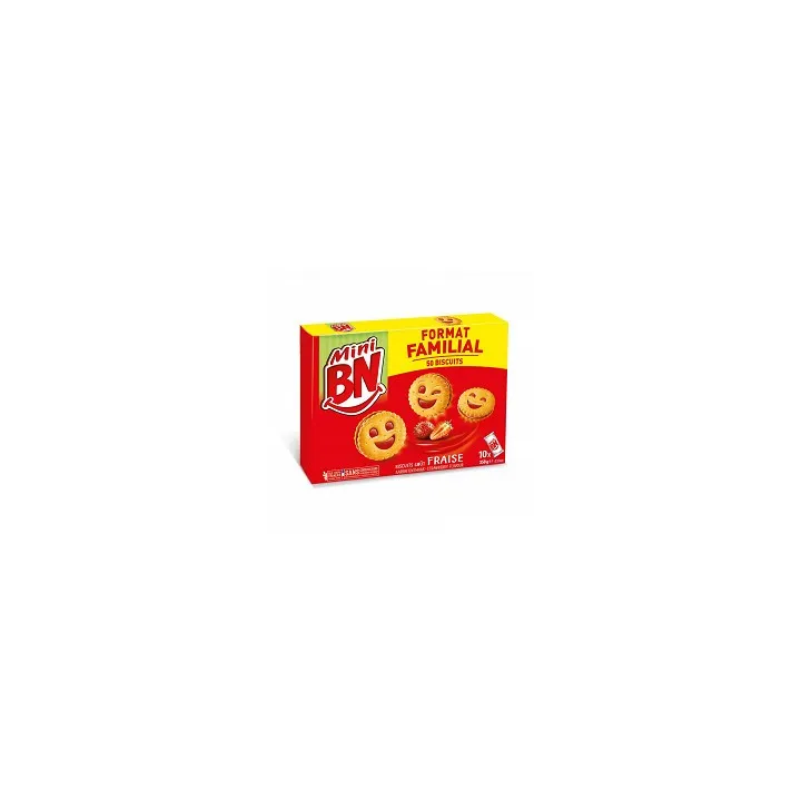 Bn Mini Gout Fraise Familial (10 Pochons) 350Gx8