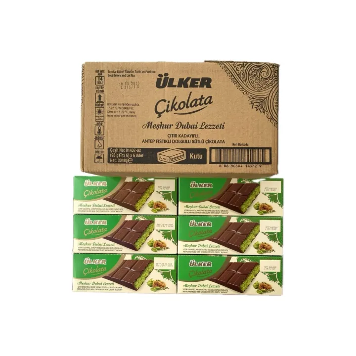 Chocolat de dubai par carton