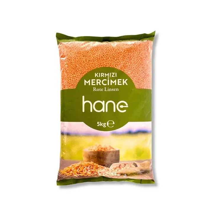 Hane Kirmizi Mercimek Lentilles Corail Lot De 4 X 5Kg
