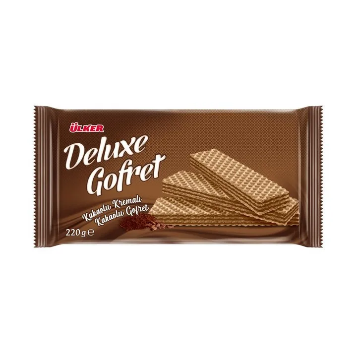 Ulker Deluxe Kakaolu Gofret 220Gr X10