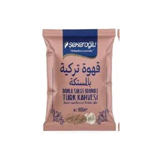 Sekeroglu Damla Sakizli (Mastic) Turk Kahvesi 100Grx24