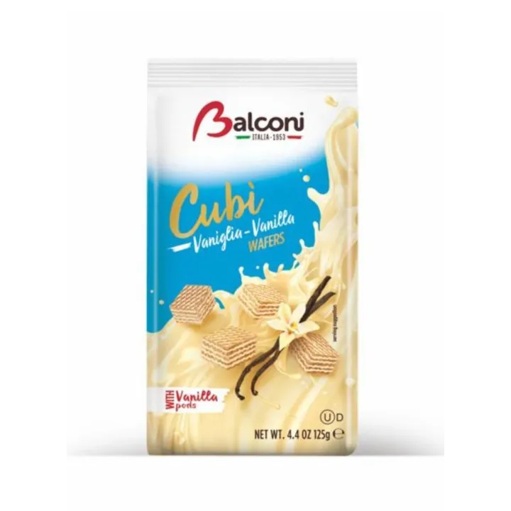 Balconi Wafers Cubi Vanille 18X125Gr