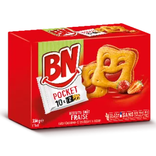 Bn Pocket Fraise 356G (10X2)X12