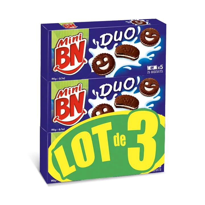 Bn Mini Duo - Lot De 3X 190G X16
