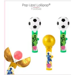 Bip Football Pop Ups Lollipop 12X1 Bip Football Pop Ups Lollipop 12X1