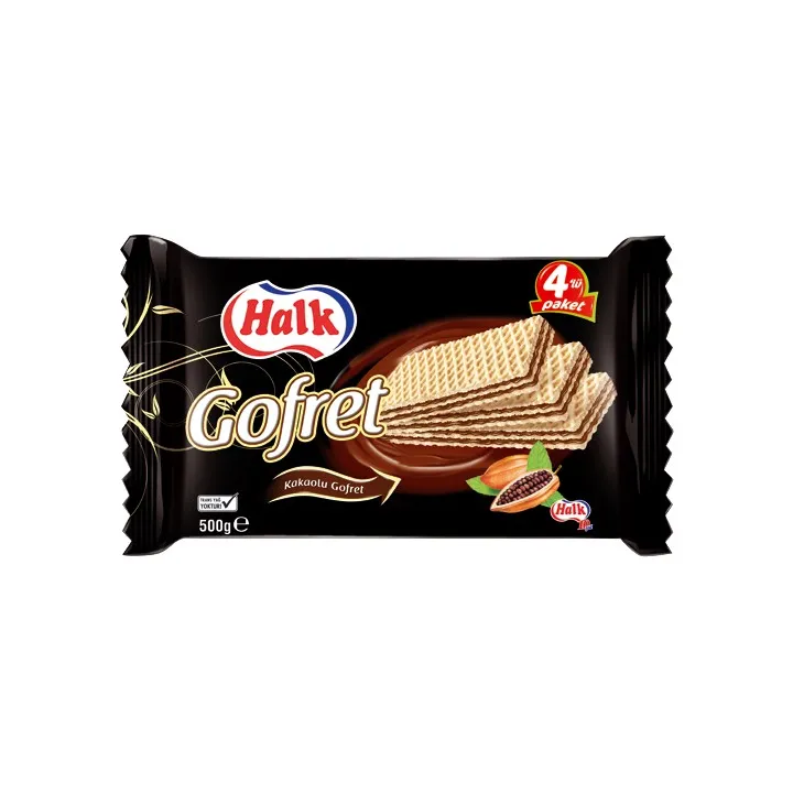 Halk Gofret Kakao 500Gr X12