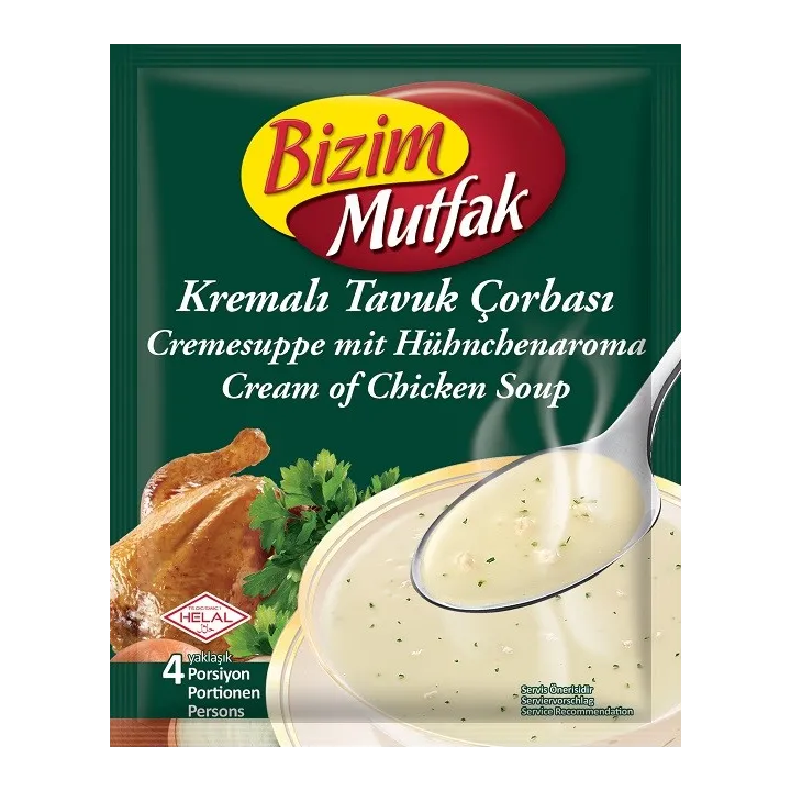 Bizim Soupe Poulet Creme Kremali Tavuk Corbasi 62 Gr 12X6 72